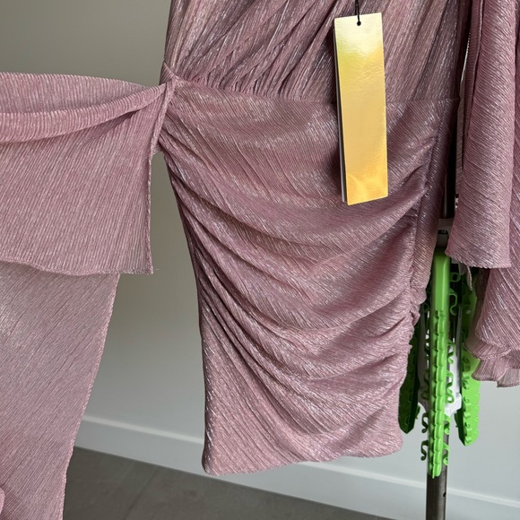 NWT Patbo One Shoulder Mini Dress in pink - Picture 7 of 14